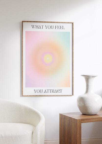 You Attract What You Feel Unframed Poster