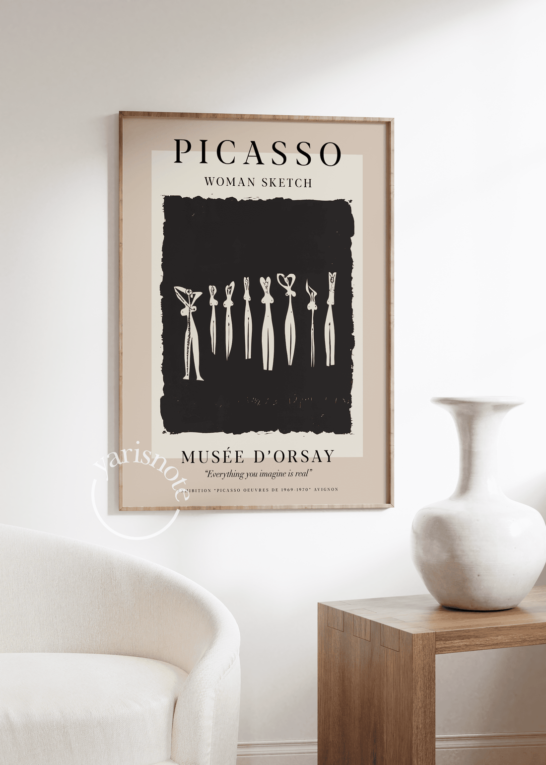 Pablo Picasso Woman Sketch Çerçevesiz Poster