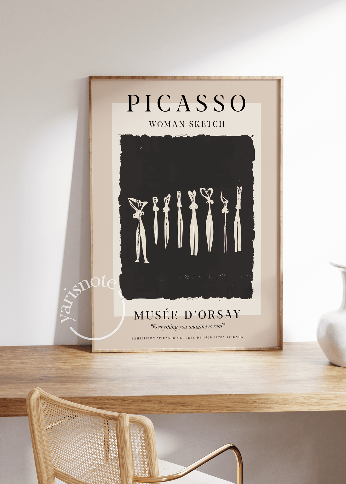 Pablo Picasso Woman Sketch Çerçevesiz Poster