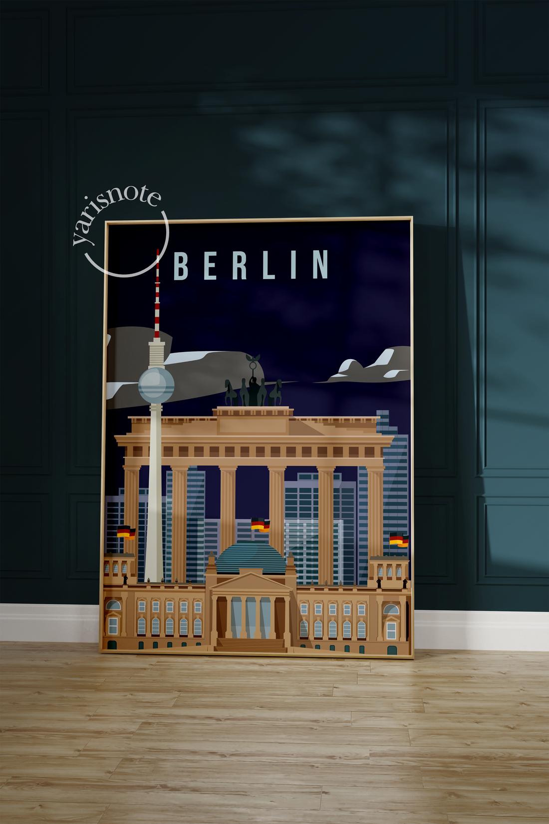 Berlin City Unframed Poster