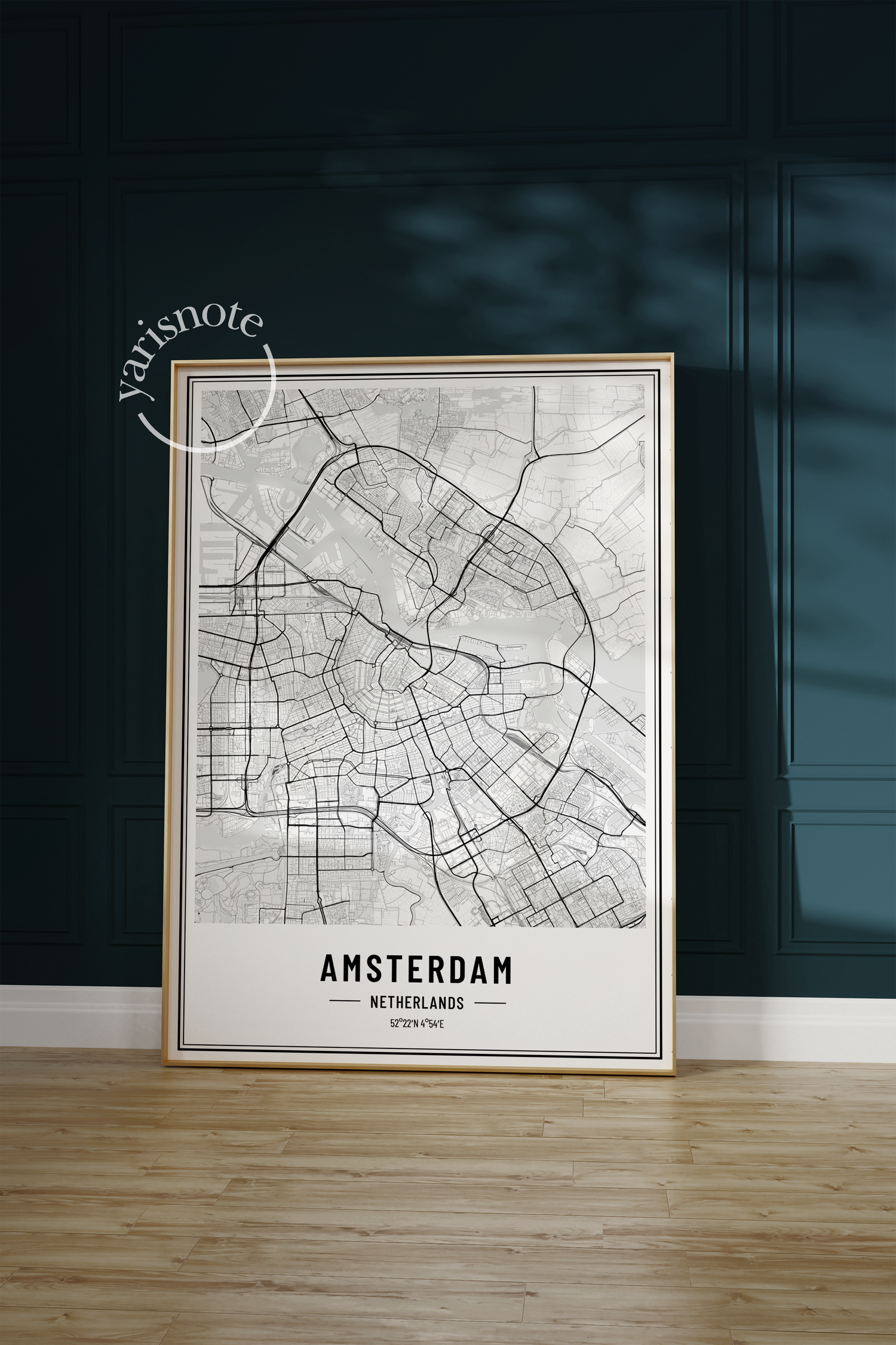 Amsterdam Map Unframed Poster