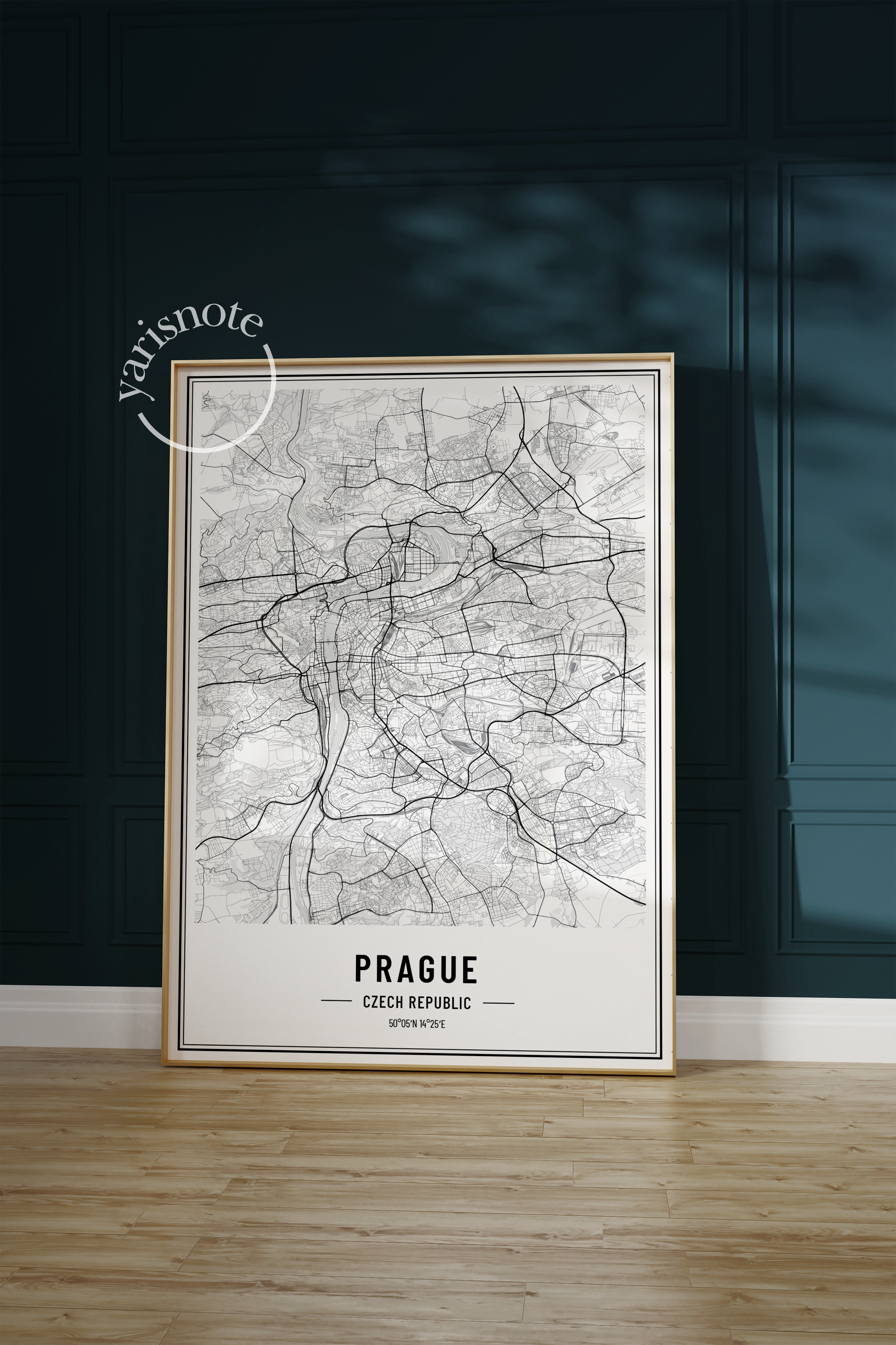 Prague Map Unframed Poster
