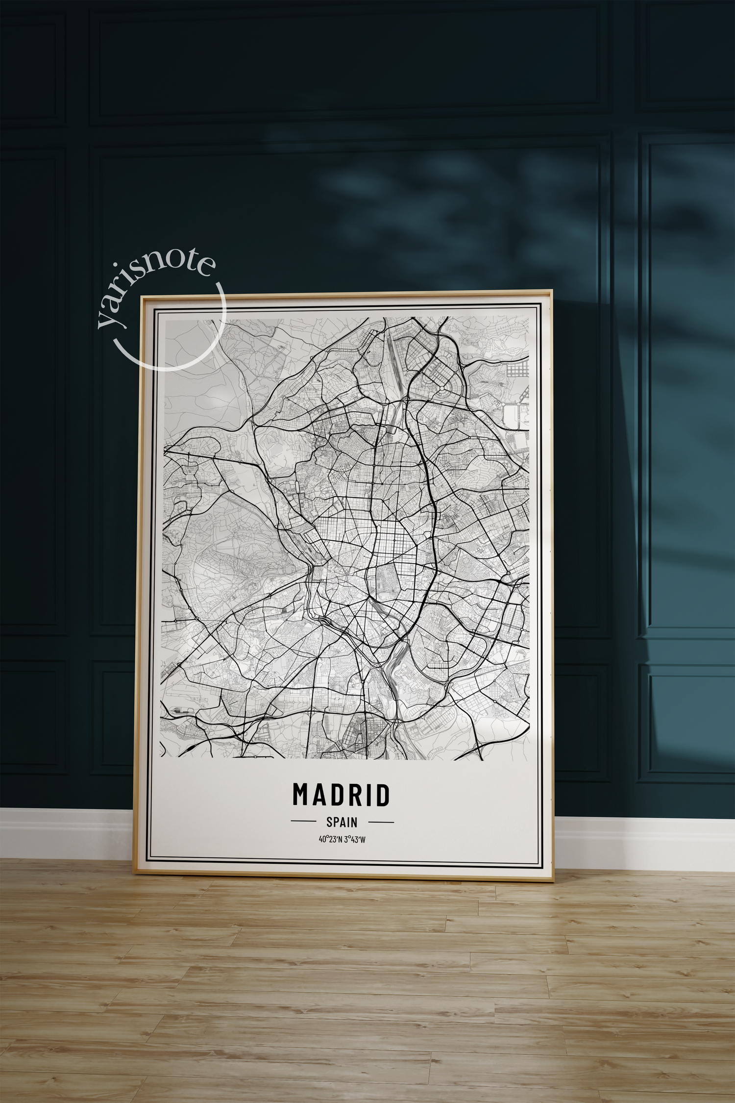 Madrid Map Unframed Poster