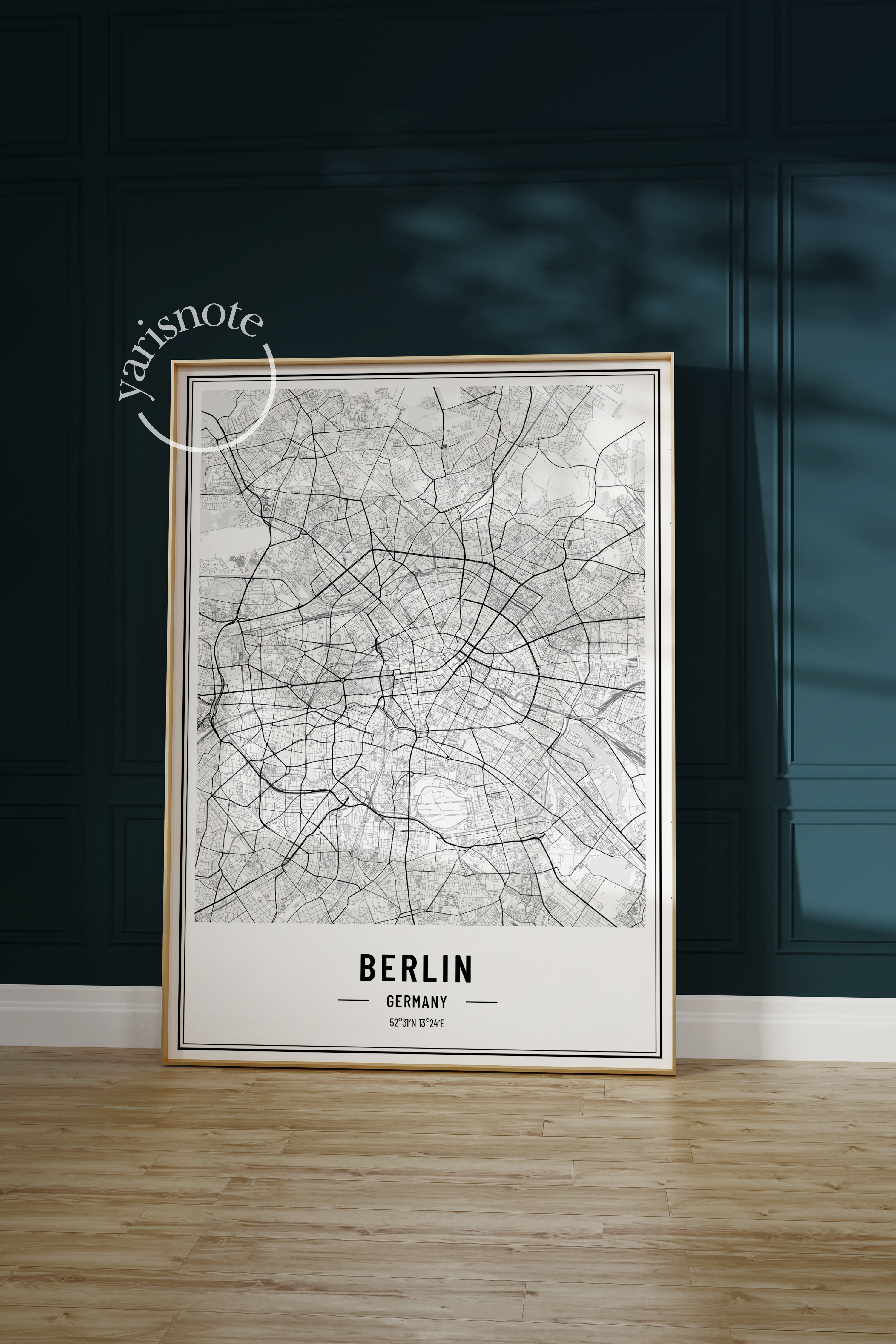 Berlin Map Unframed Poster