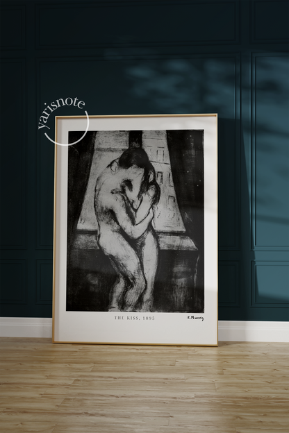 Edvard Munch The Kiss Unframed Poster