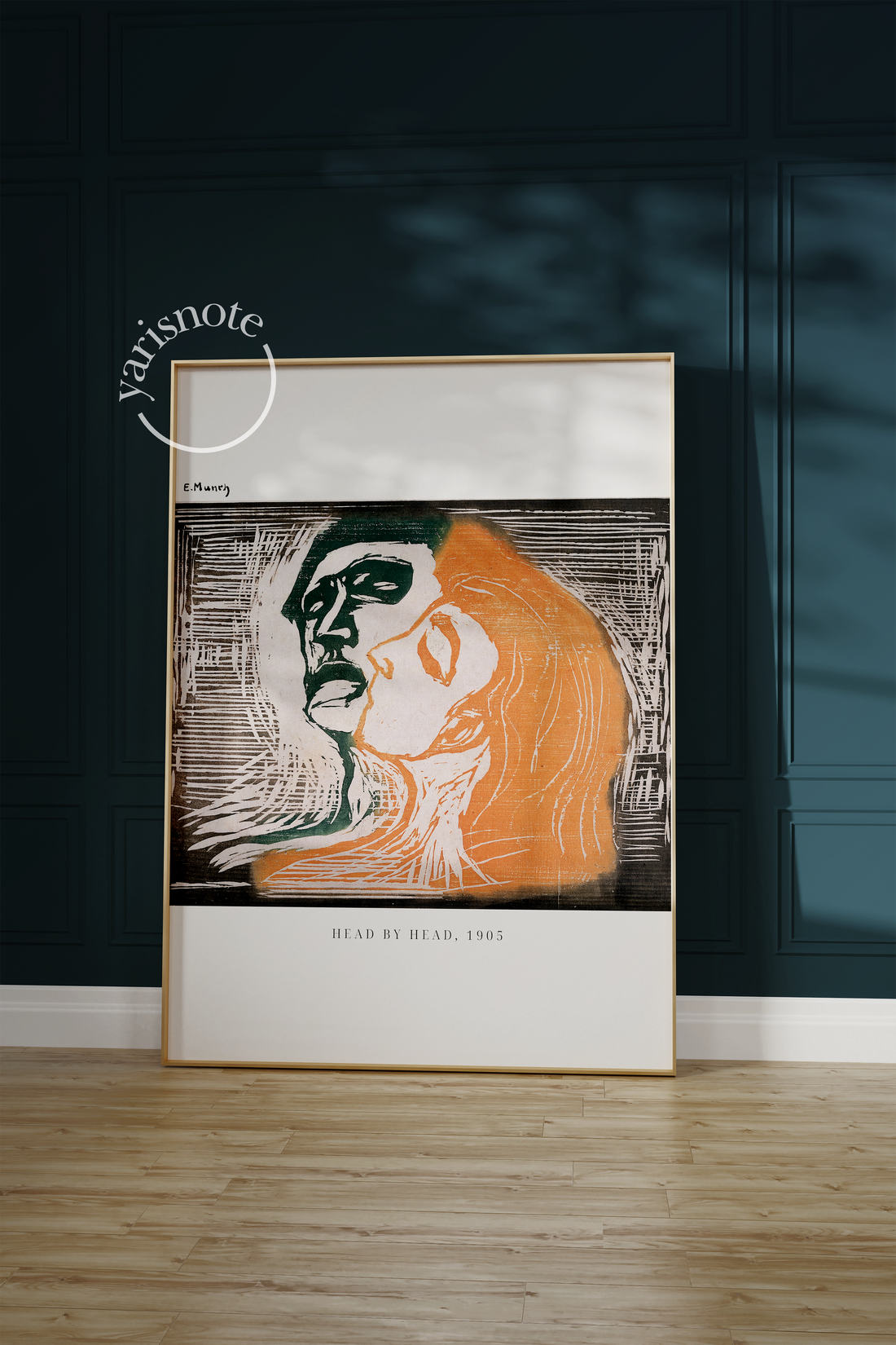 Edvard Munch Head By Head Çerçevesiz Poster