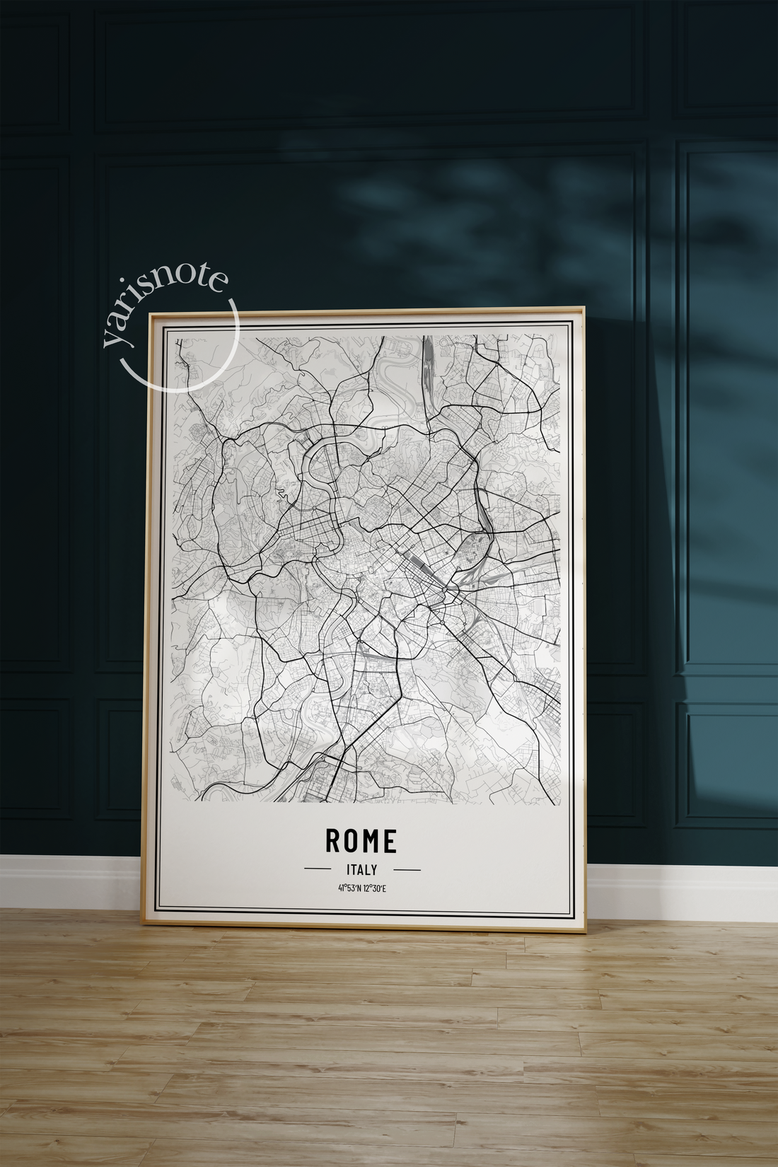 Rome Map Unframed Poster