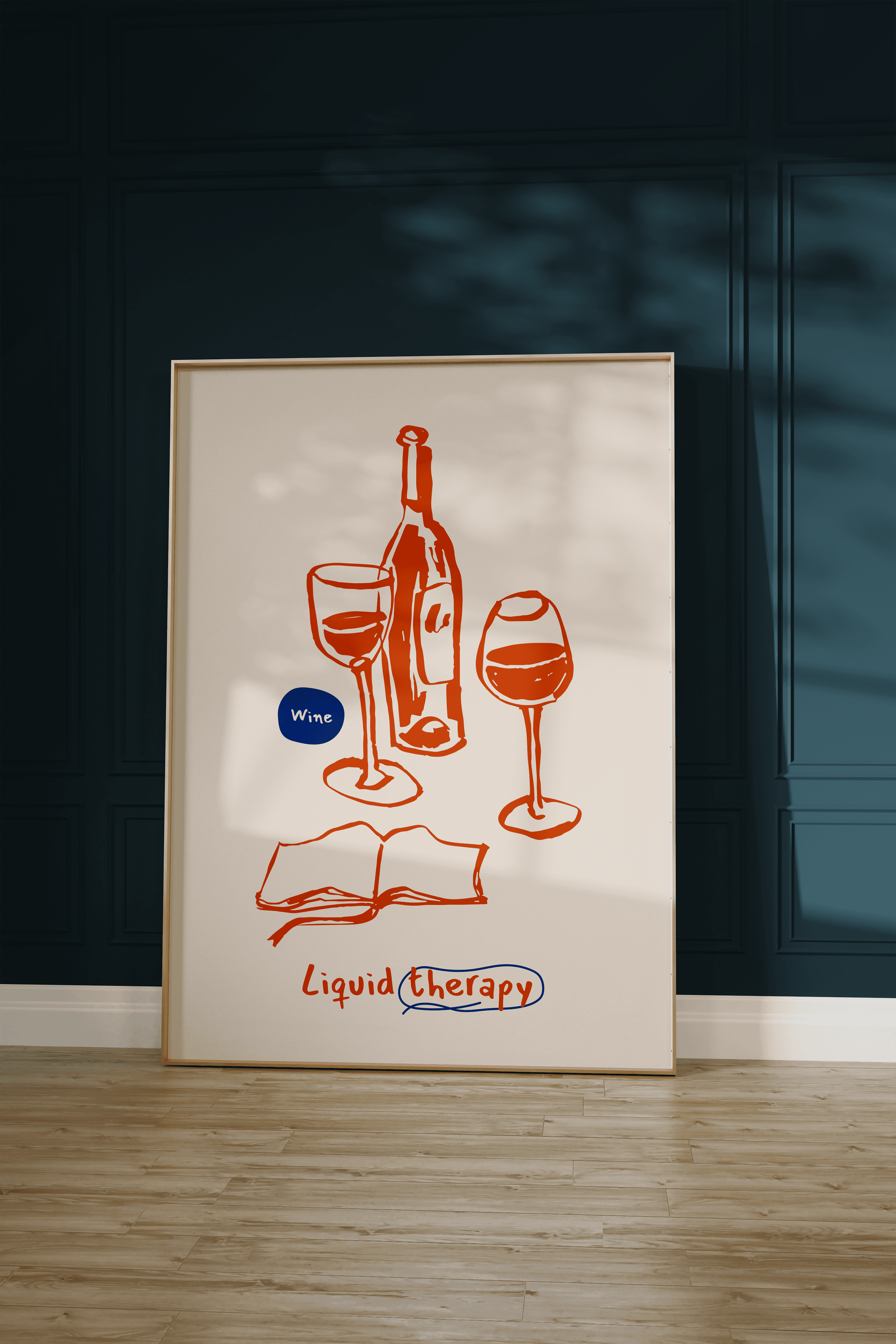 Wine Therapy Unframed Poster