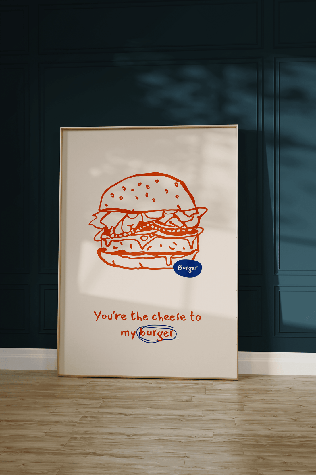 Burger Çerçevesiz Poster