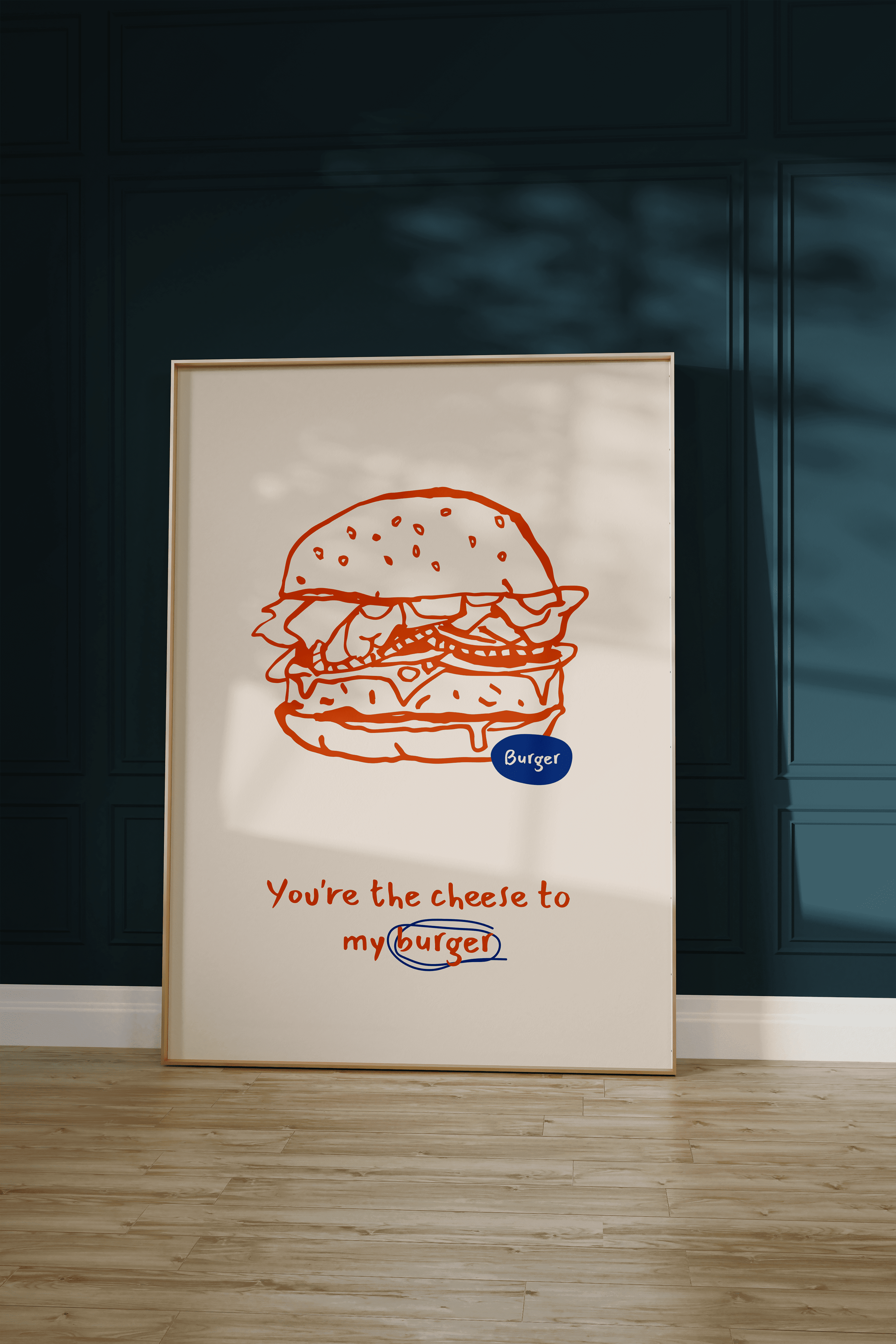 Burger Unframed Poster