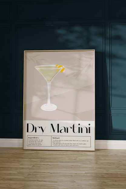 Cocktail Dry Martini Unframed Poster