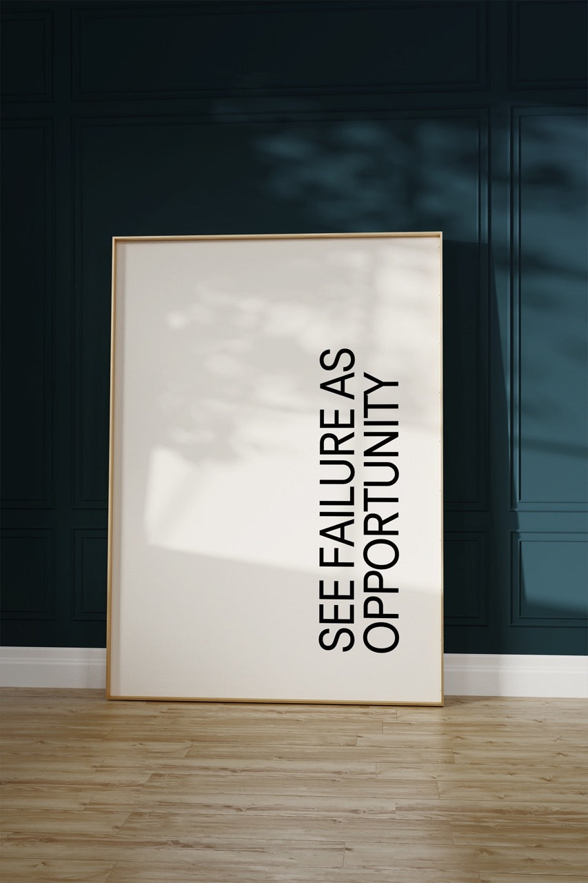 Lettering Art Motivational Frameless Poster