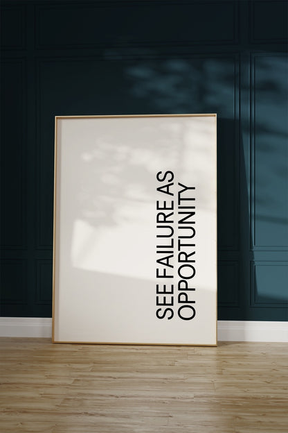 Lettering Art Motivational Frameless Poster