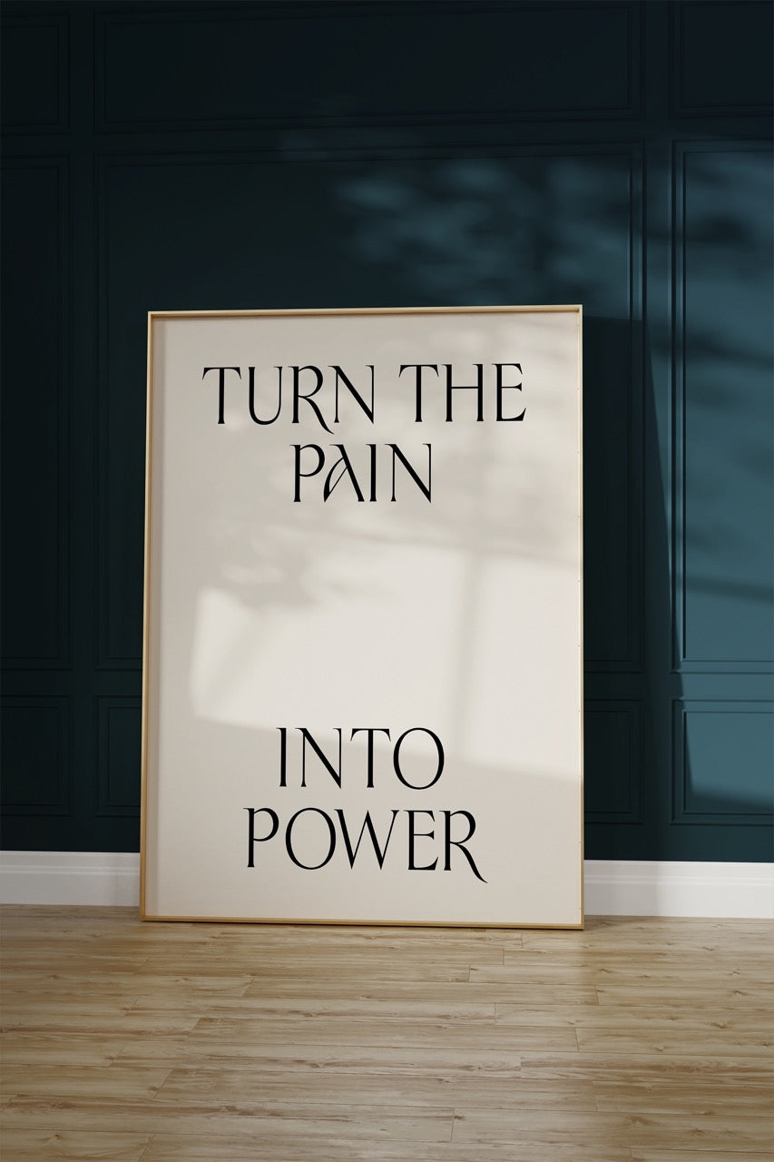 Lettering Art Motivational Frameless Poster
