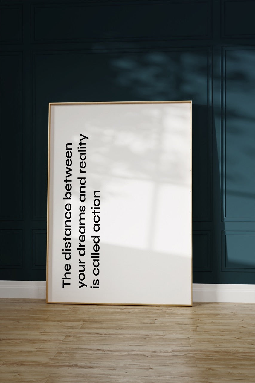 Lettering Art Motivational Frameless Poster