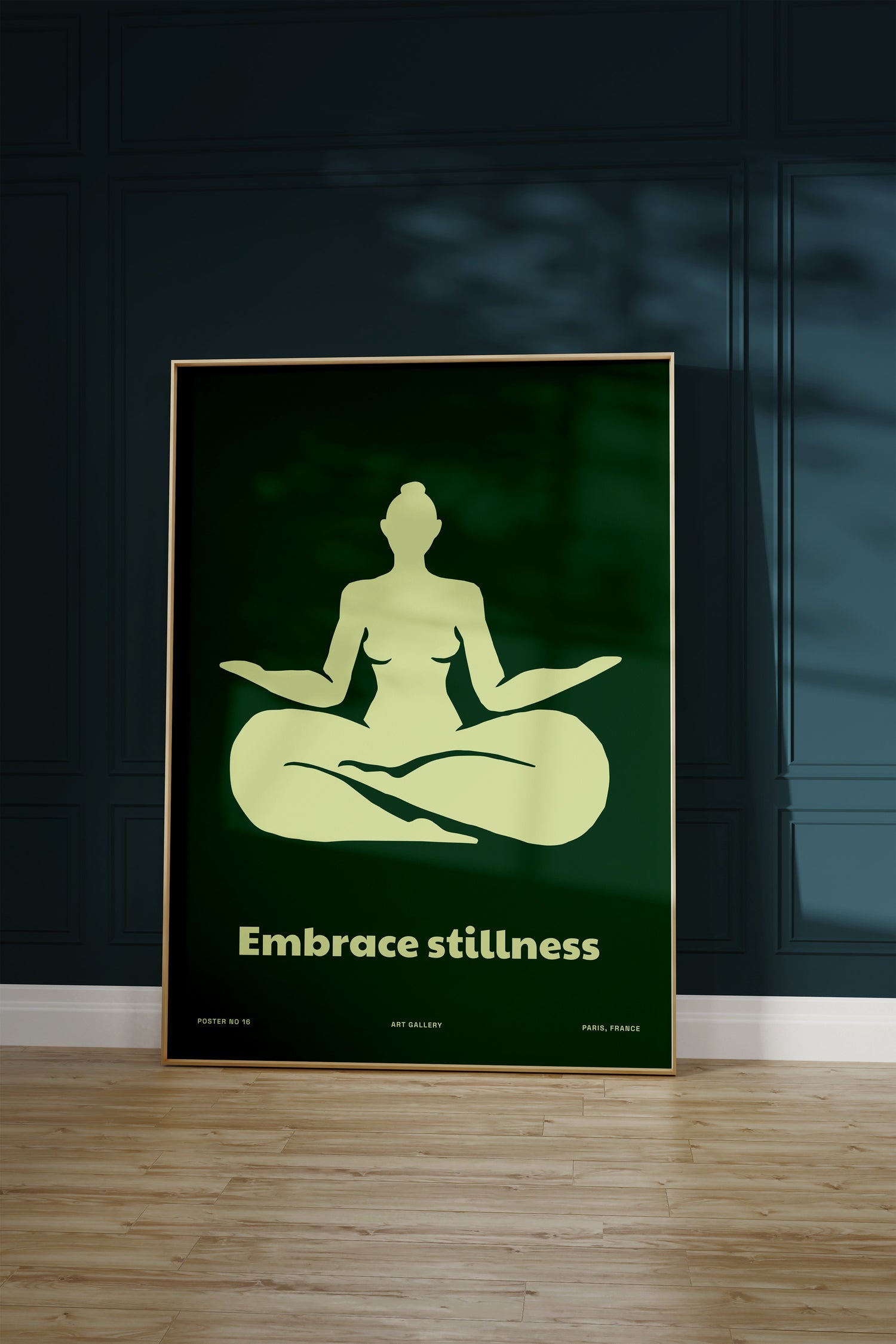 Yoga Meditasyon Çerçevesiz Poster