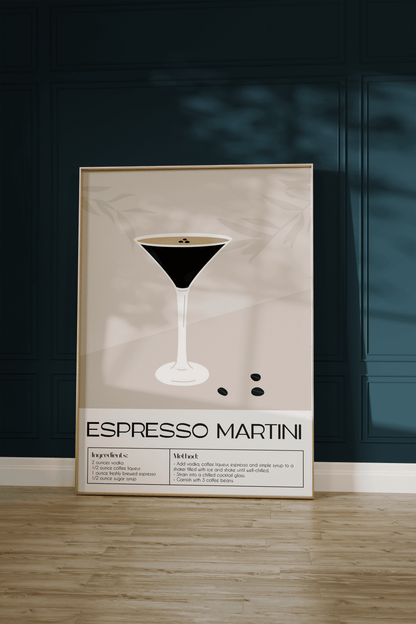 Cocktail Espresso Martini Çerçevesiz Poster