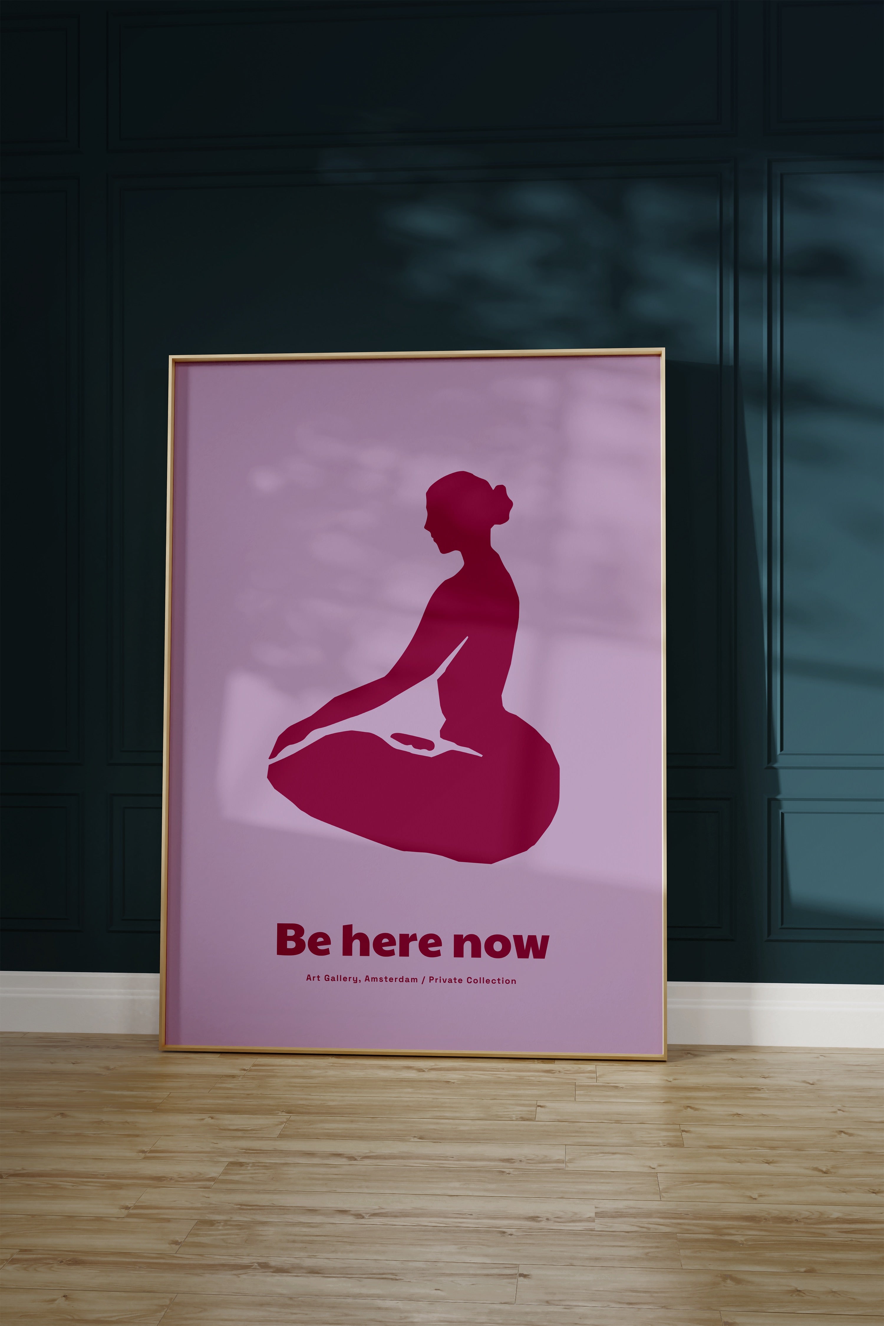 Yoga Meditasyon Çerçevesiz Poster