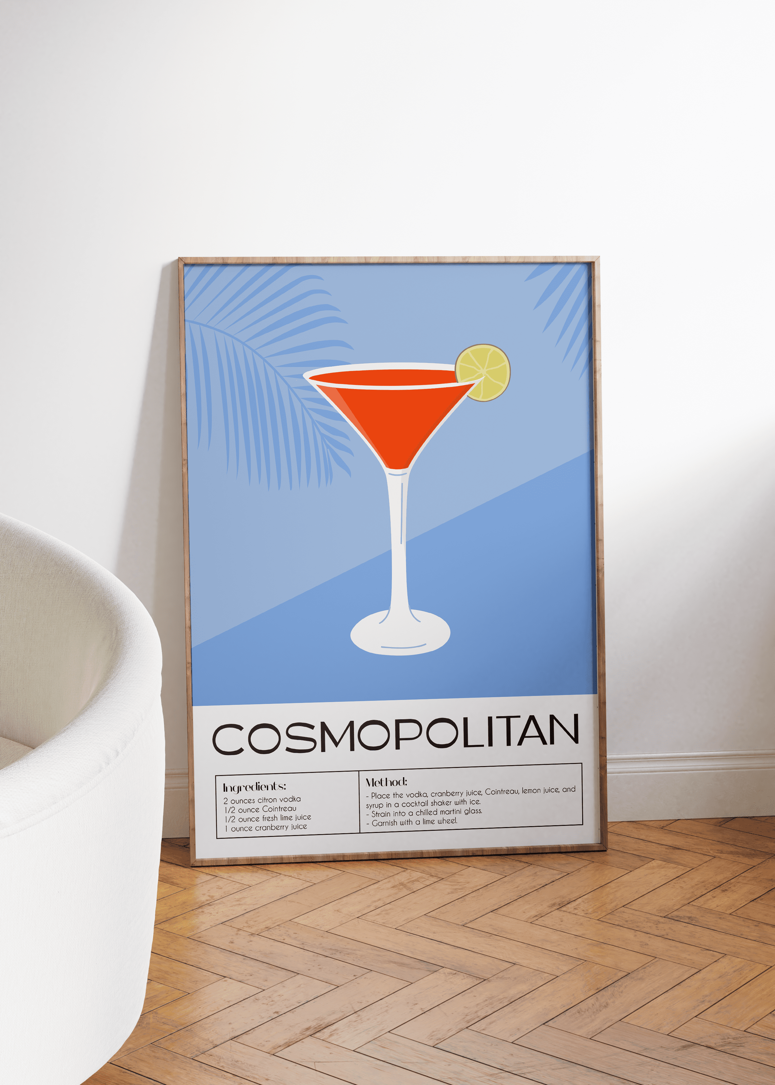 Cocktail Cosmopolitan Çerçevesiz Poster