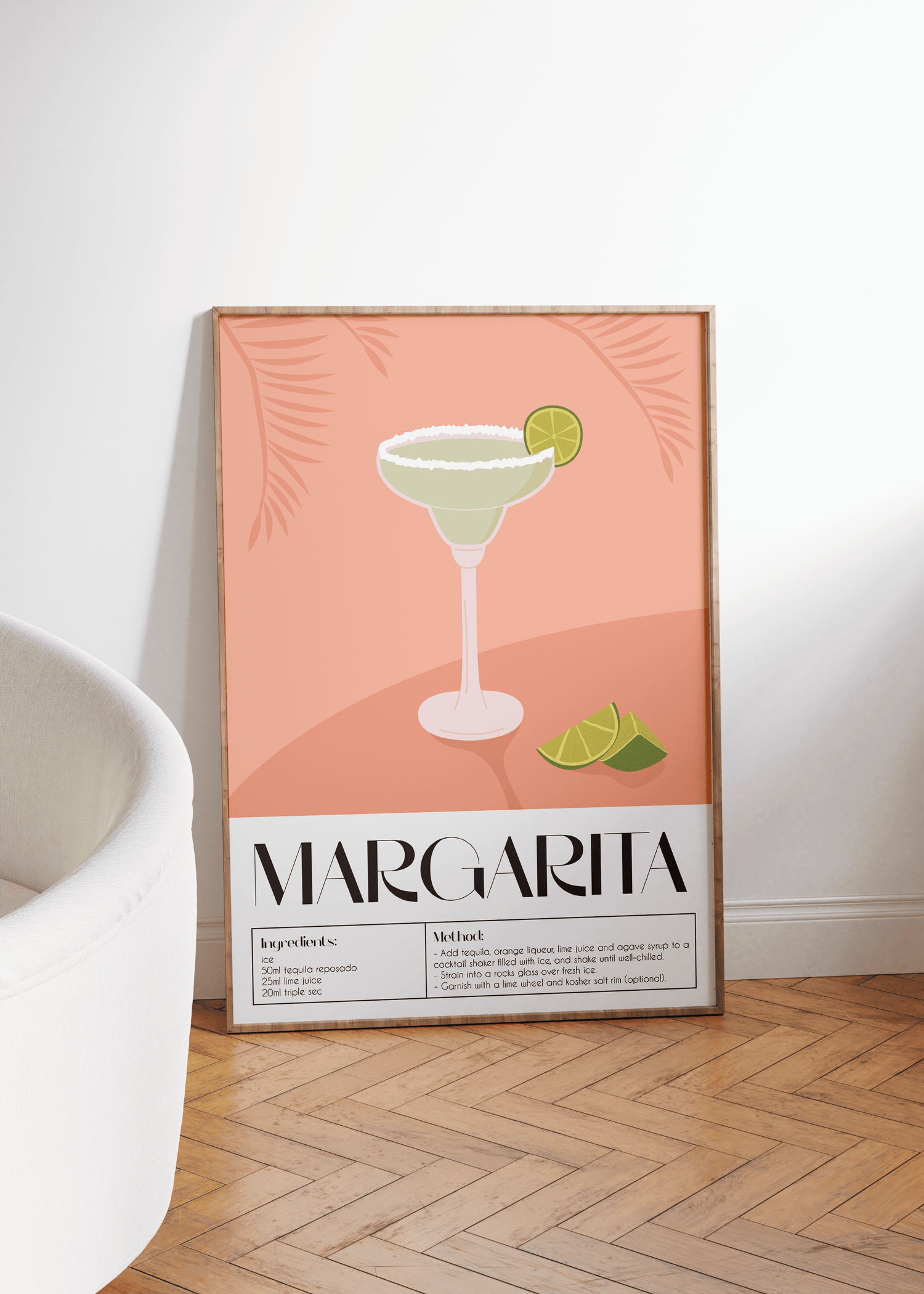 Cocktail Margarita Çerçevesiz Poster