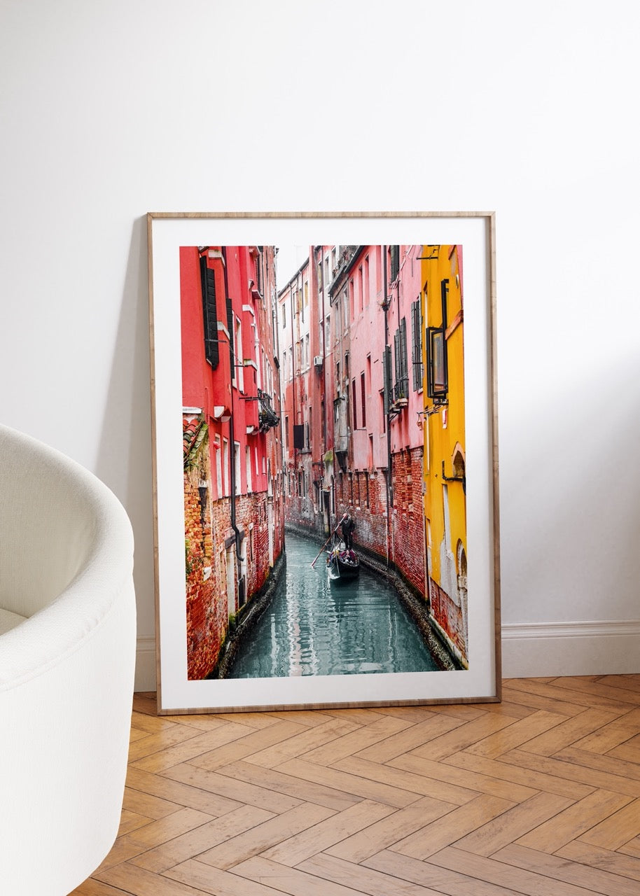 Venedik İtalya Fotoğraf Çerçevesiz Poster