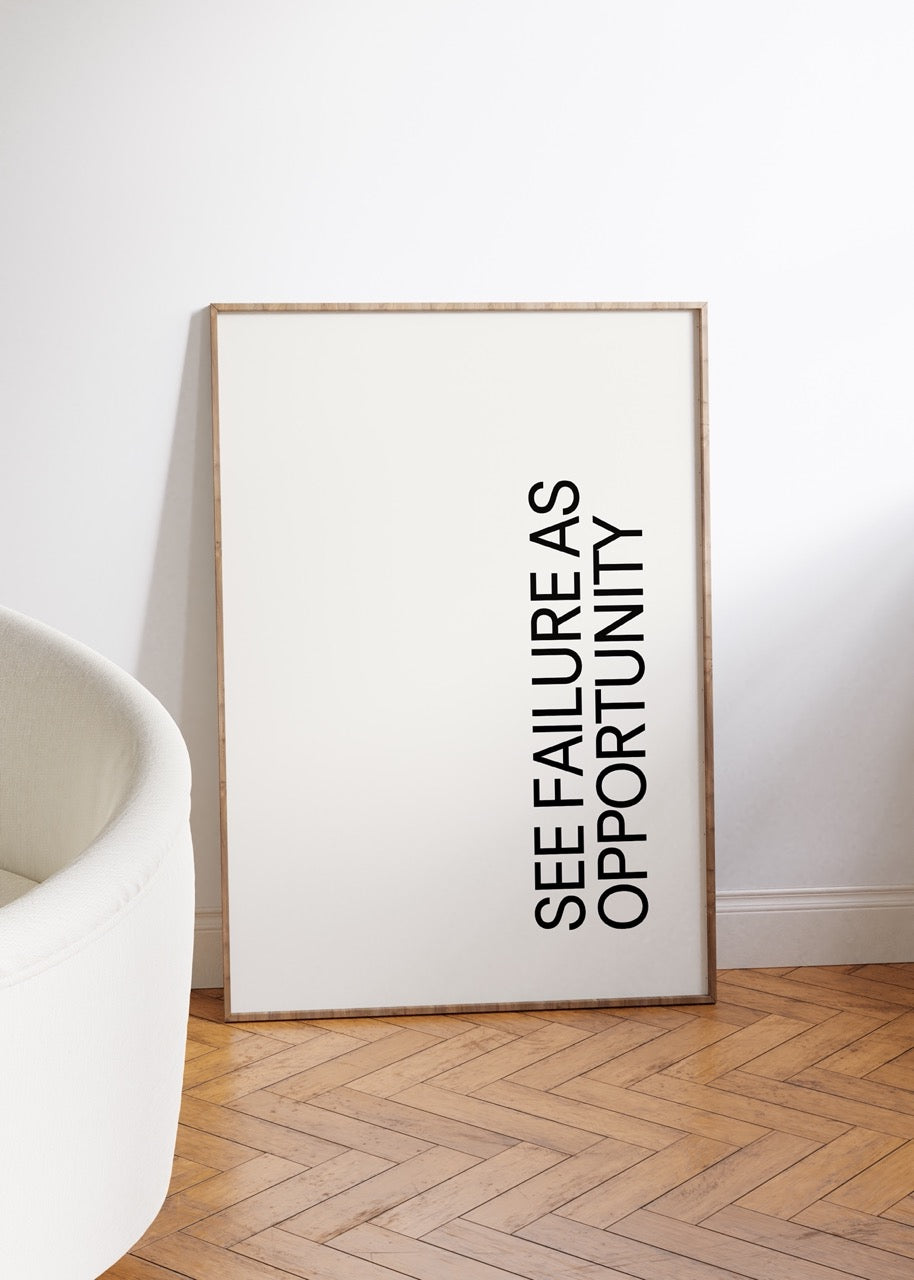 Lettering Art Motivational Frameless Poster