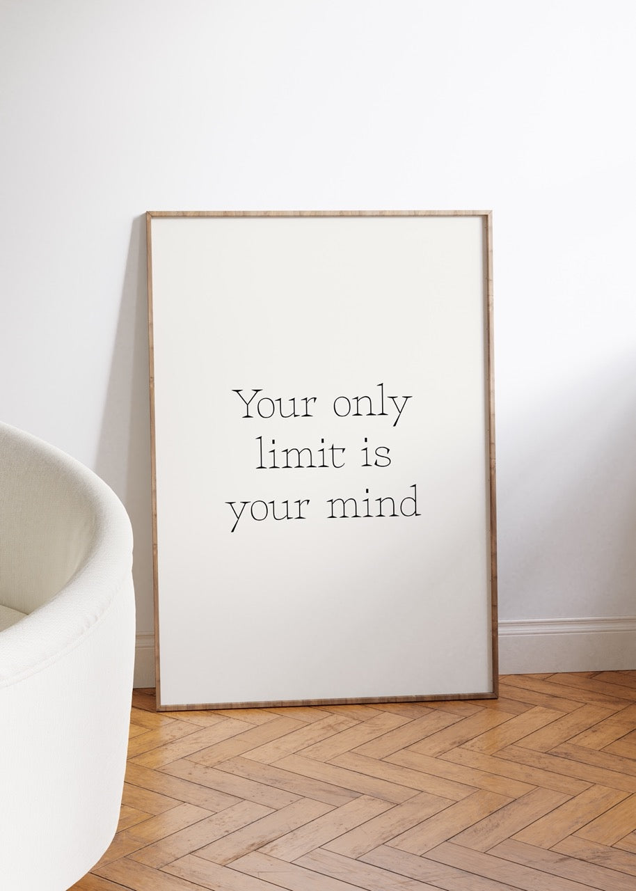 Lettering Art Motivational Frameless Poster