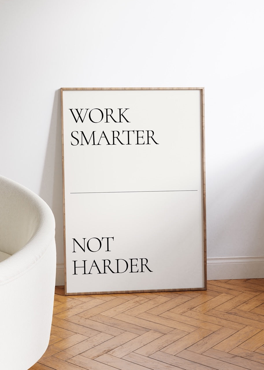 Lettering Art Motivational Frameless Poster