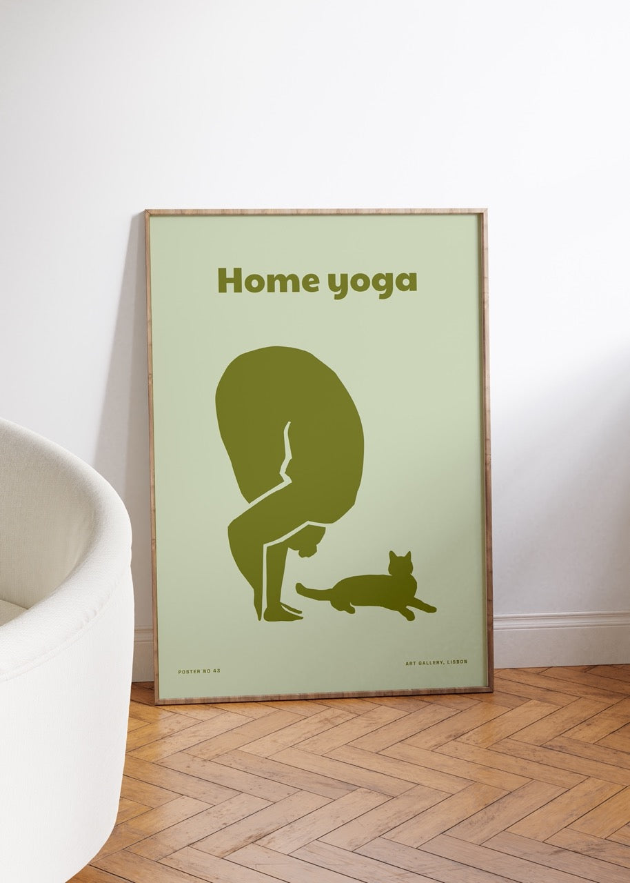 Yoga Meditasyon Çerçevesiz Poster