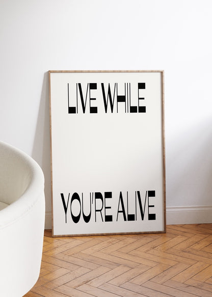 Lettering Art Motivational Frameless Poster