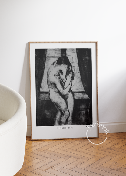 Edvard Munch The Kiss Unframed Poster