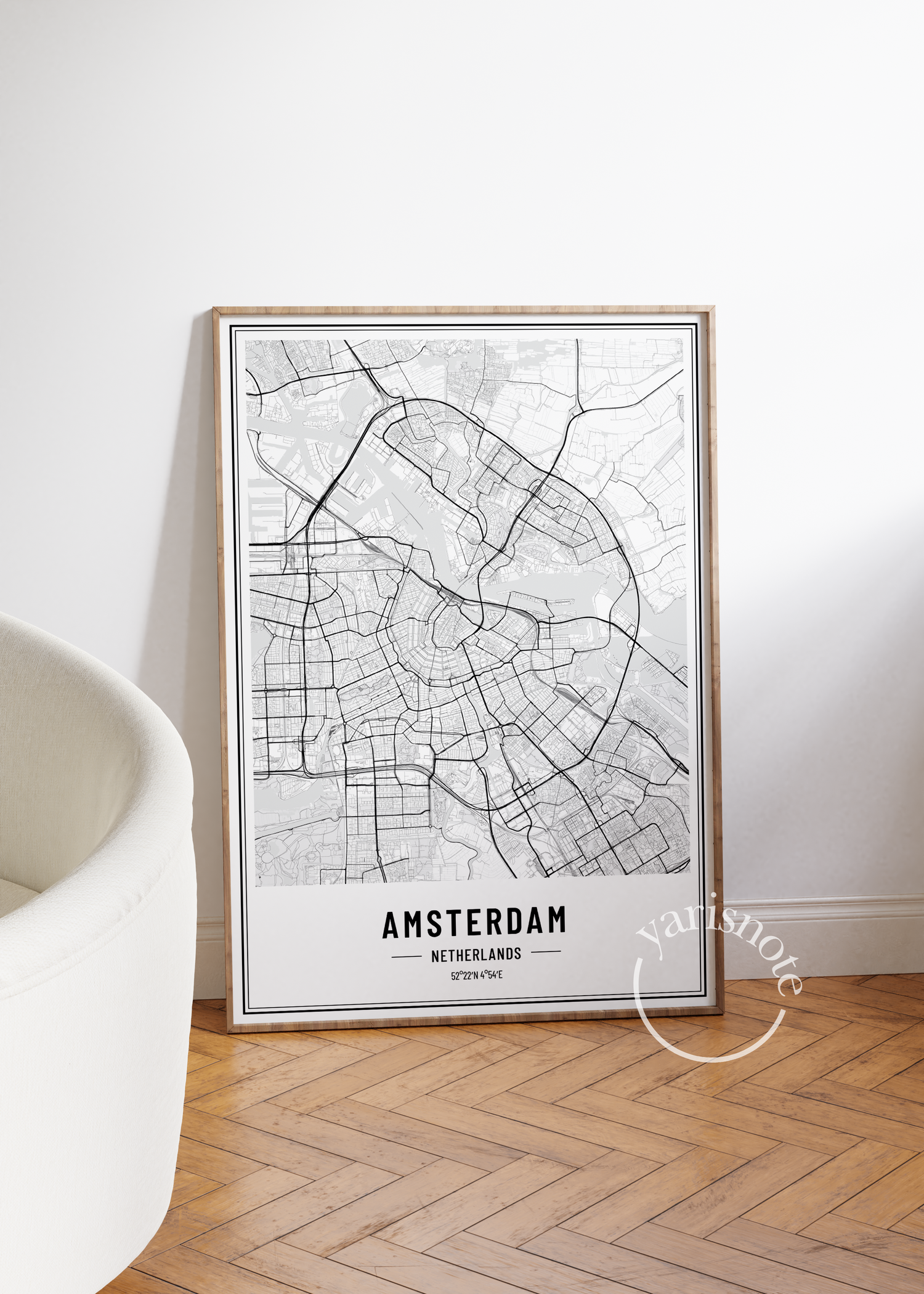 Amsterdam Map Unframed Poster