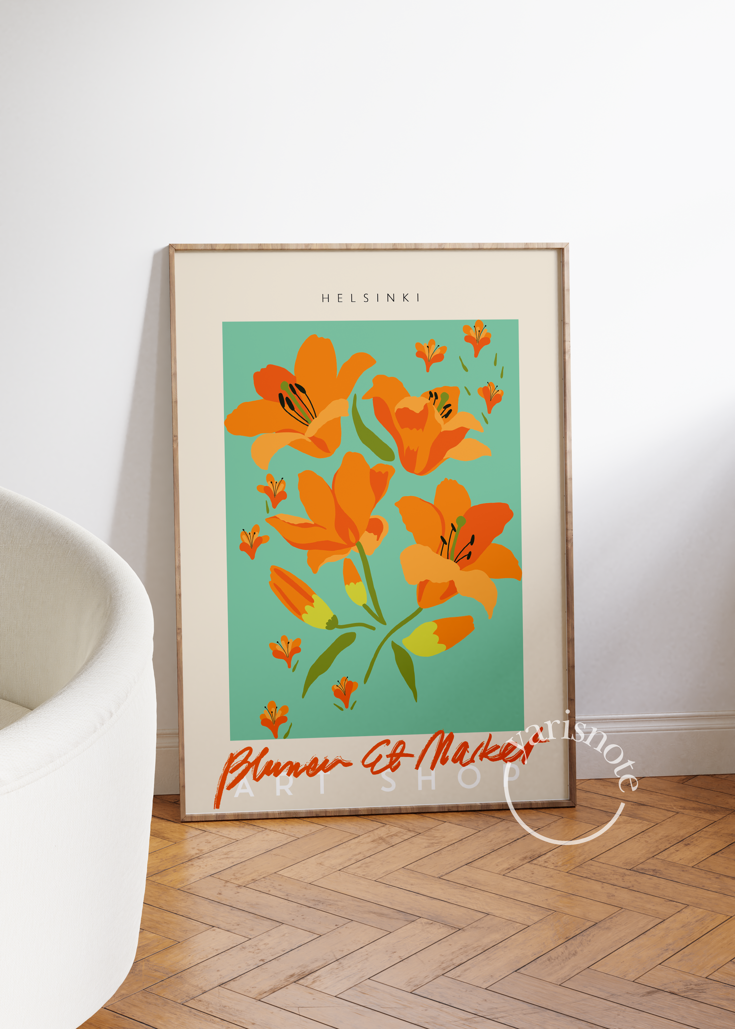 Helsinki Flowers Unframed Poster