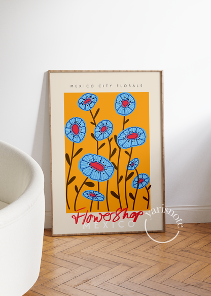 Mexico City Florals Unframed Poster