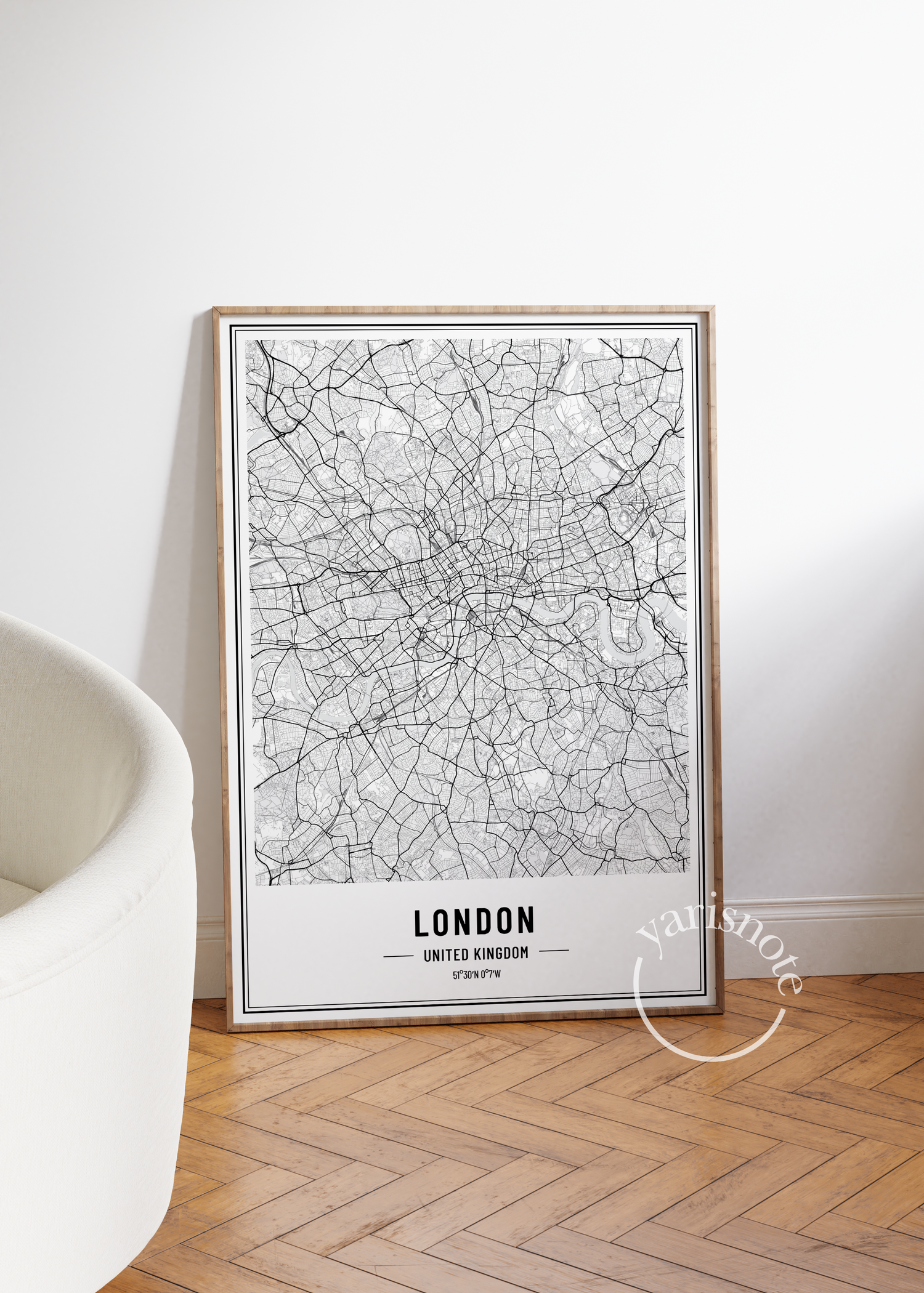 London Map Unframed Poster