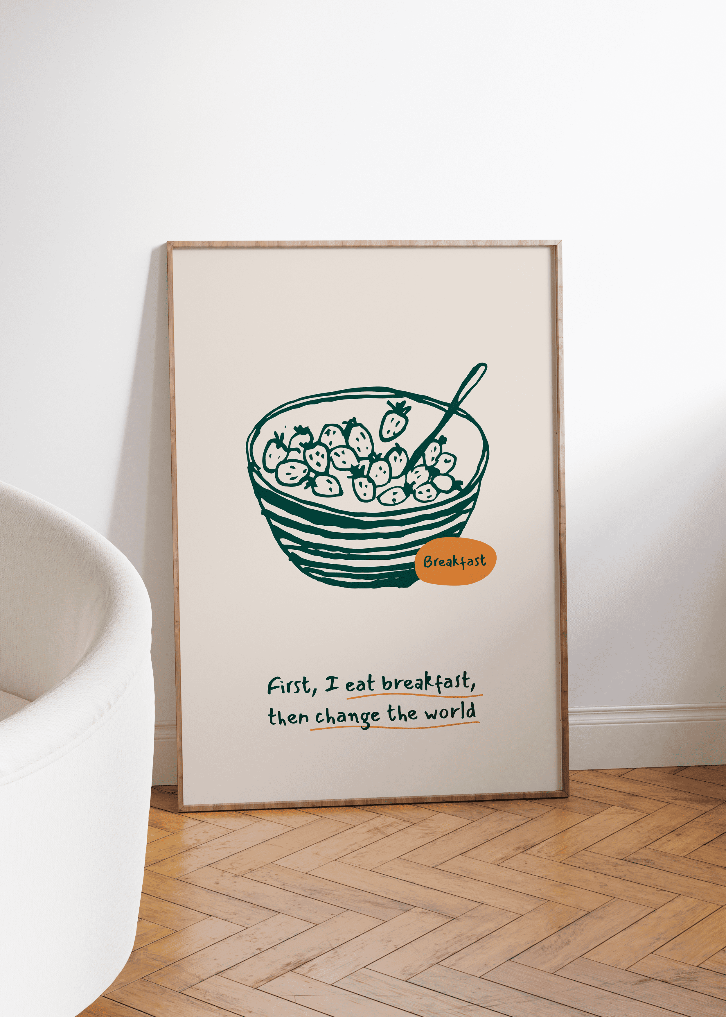 Breakfast Çerçevesiz Poster