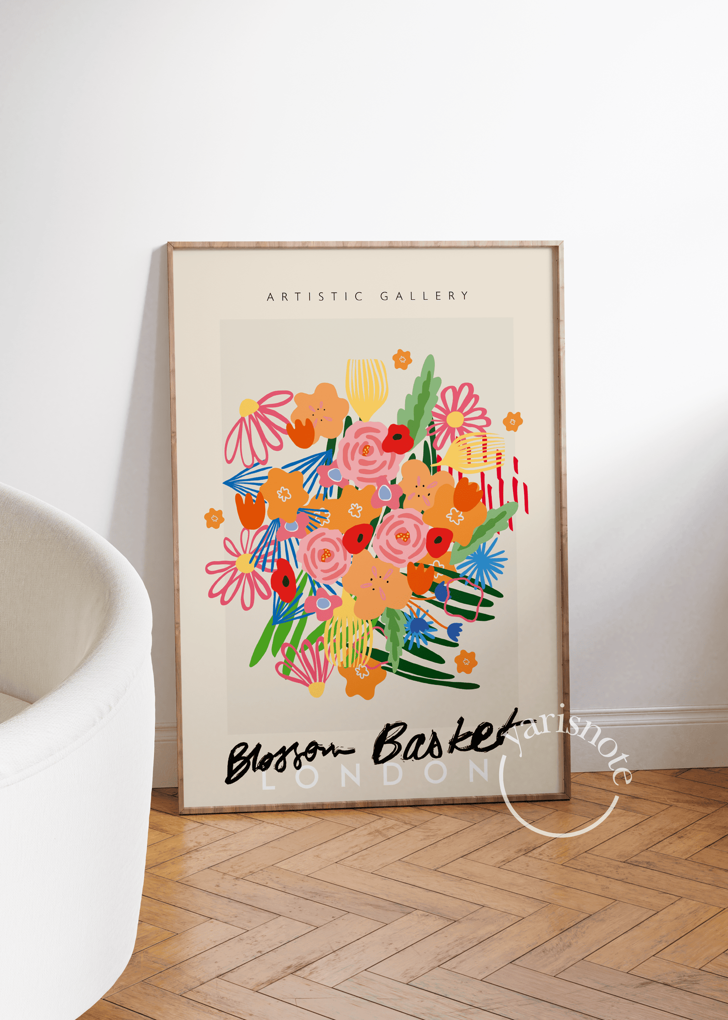 Blossom Basket London Unframed Poster