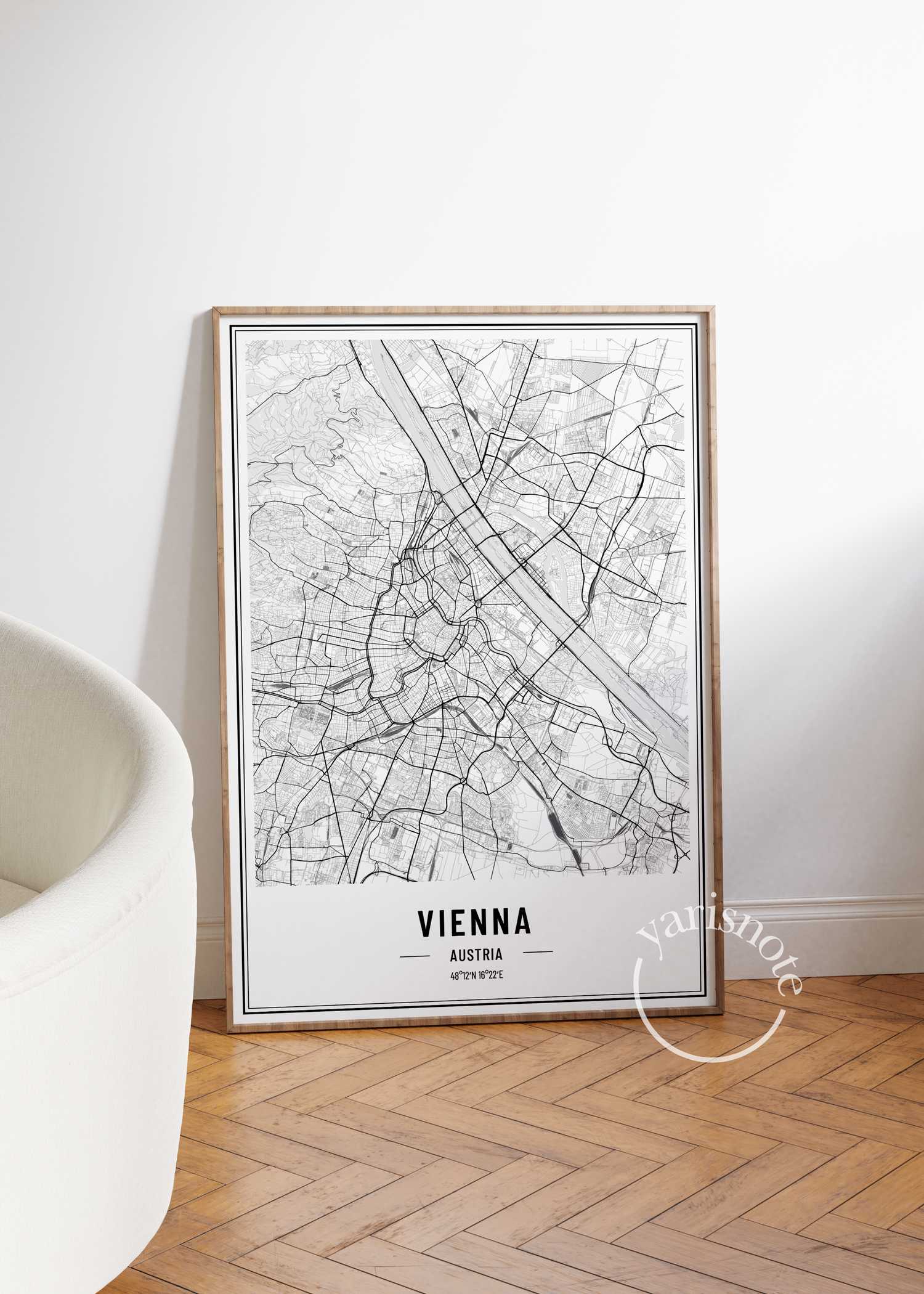 Vienna Map Unframed Poster