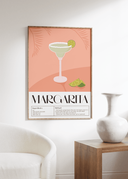 Cocktail Margarita Çerçevesiz Poster