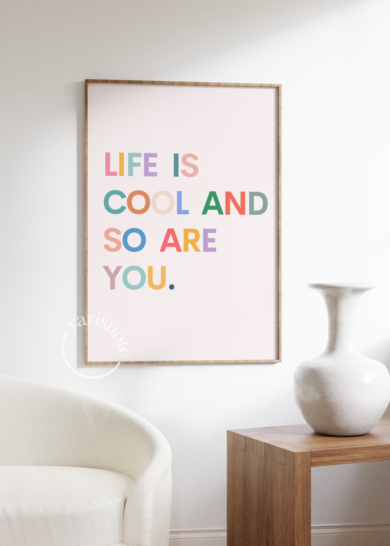 Typographic Unframed Poster
