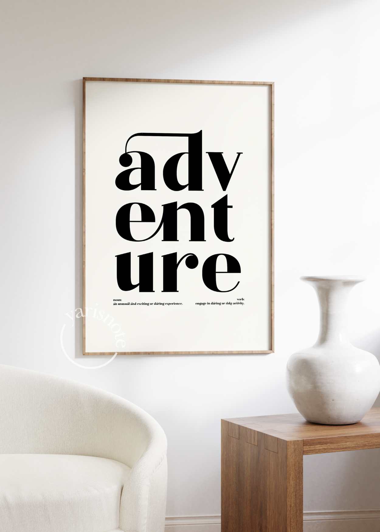 Typographic Unframed Poster