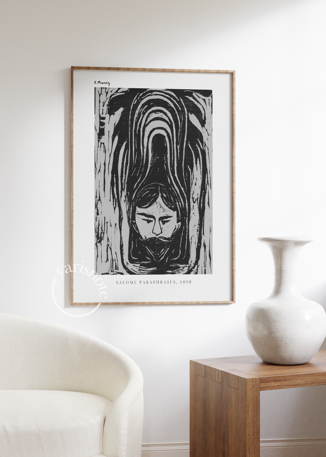 Edvard Munch Salome Paraphrases Unframed Poster