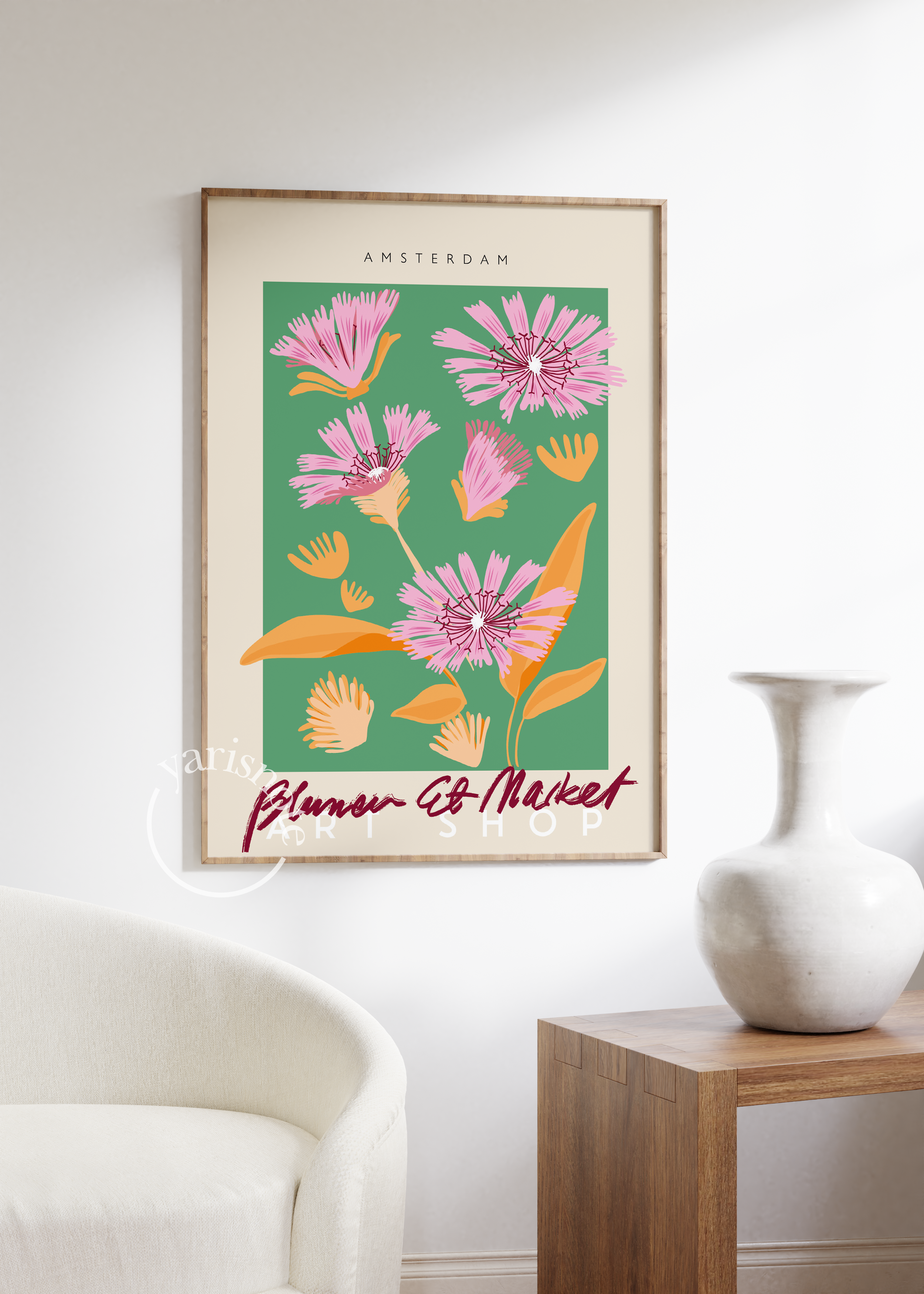 Amsterdam Flowers Unframed Poster