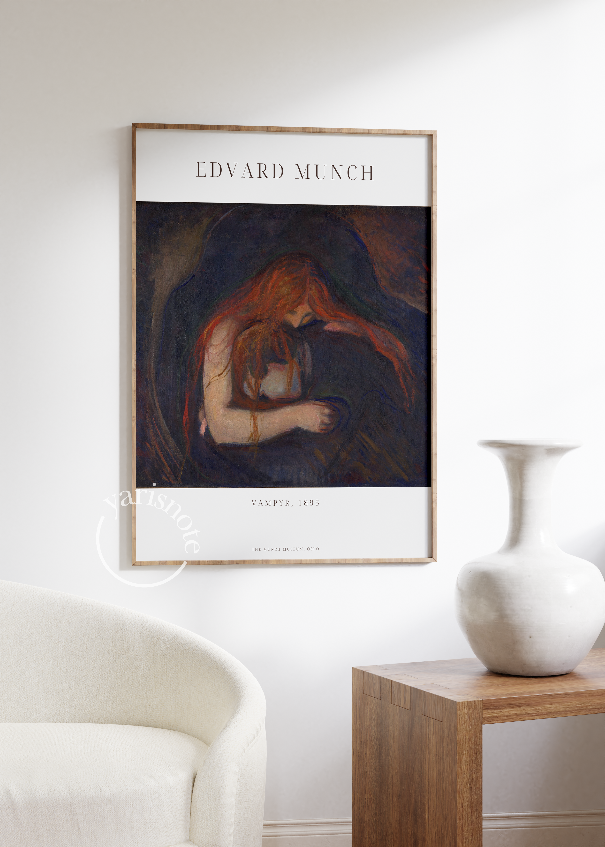 Edvard Munch Vampyr Unframed Poster