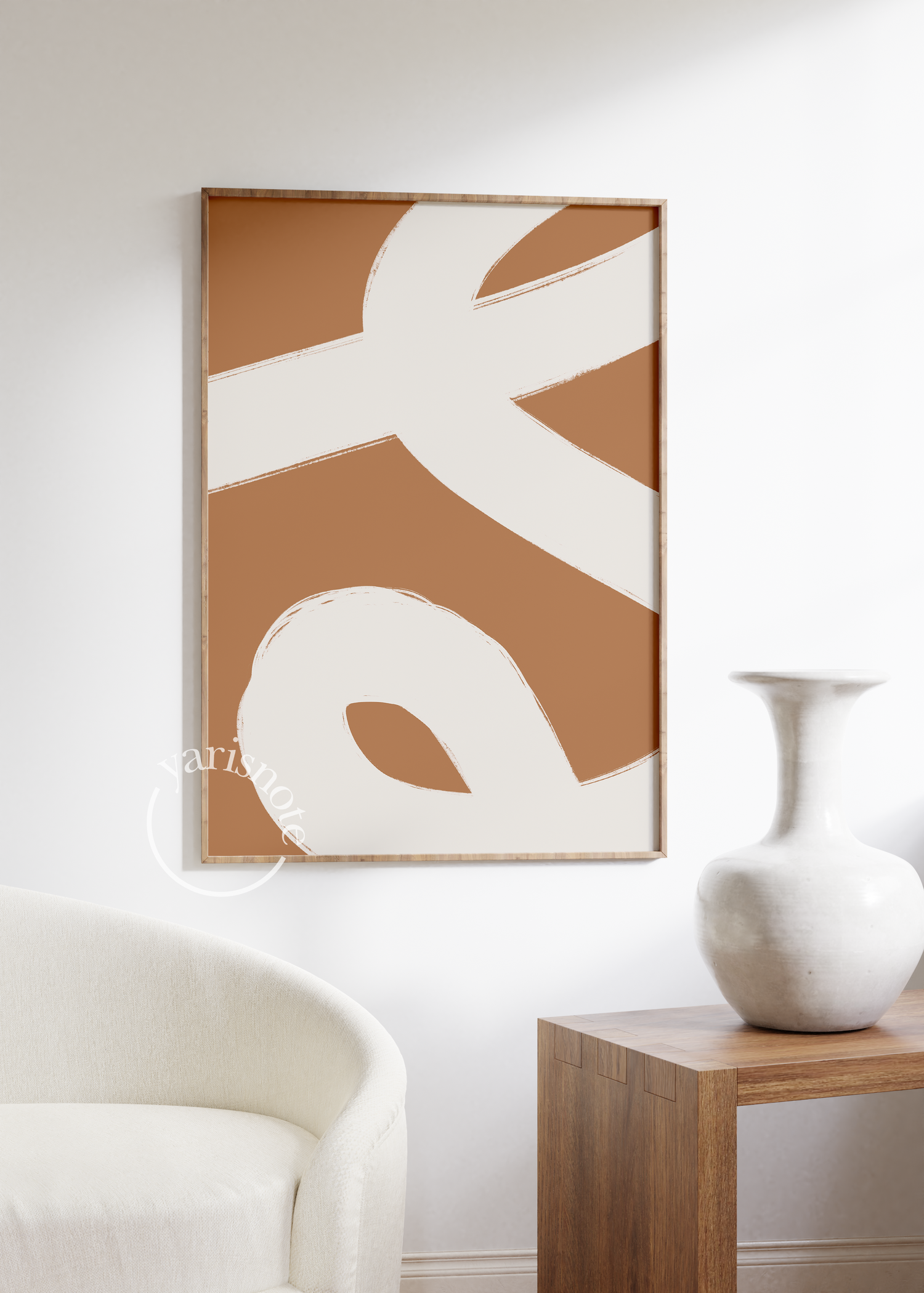 Abstract Brushes Unframed Poster