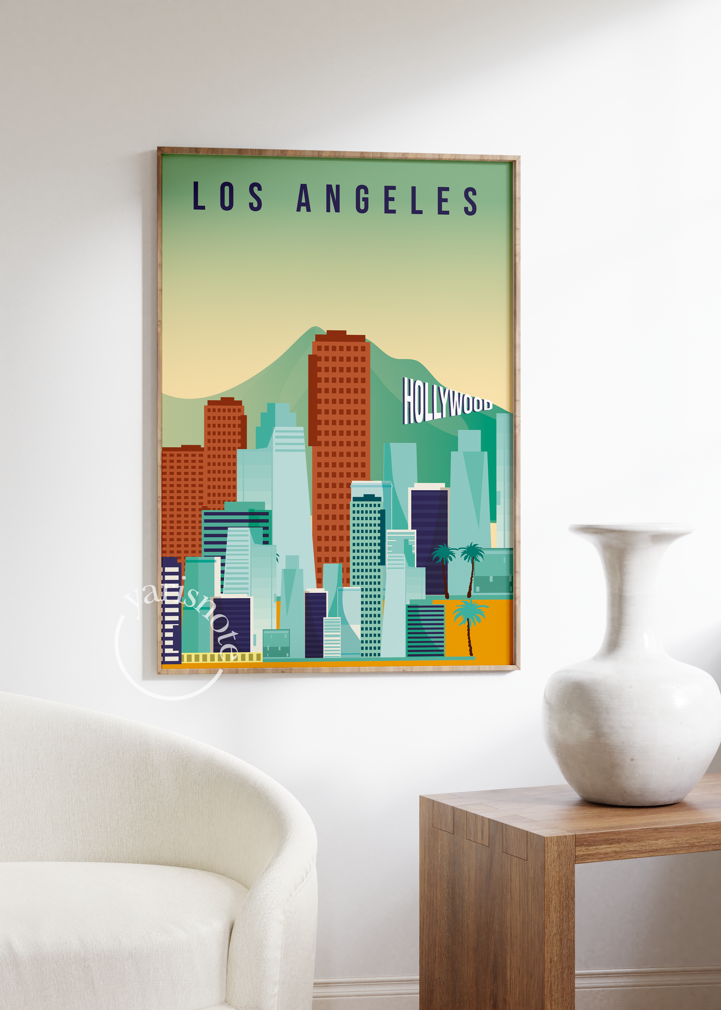 Los Angeles City Unframed Poster