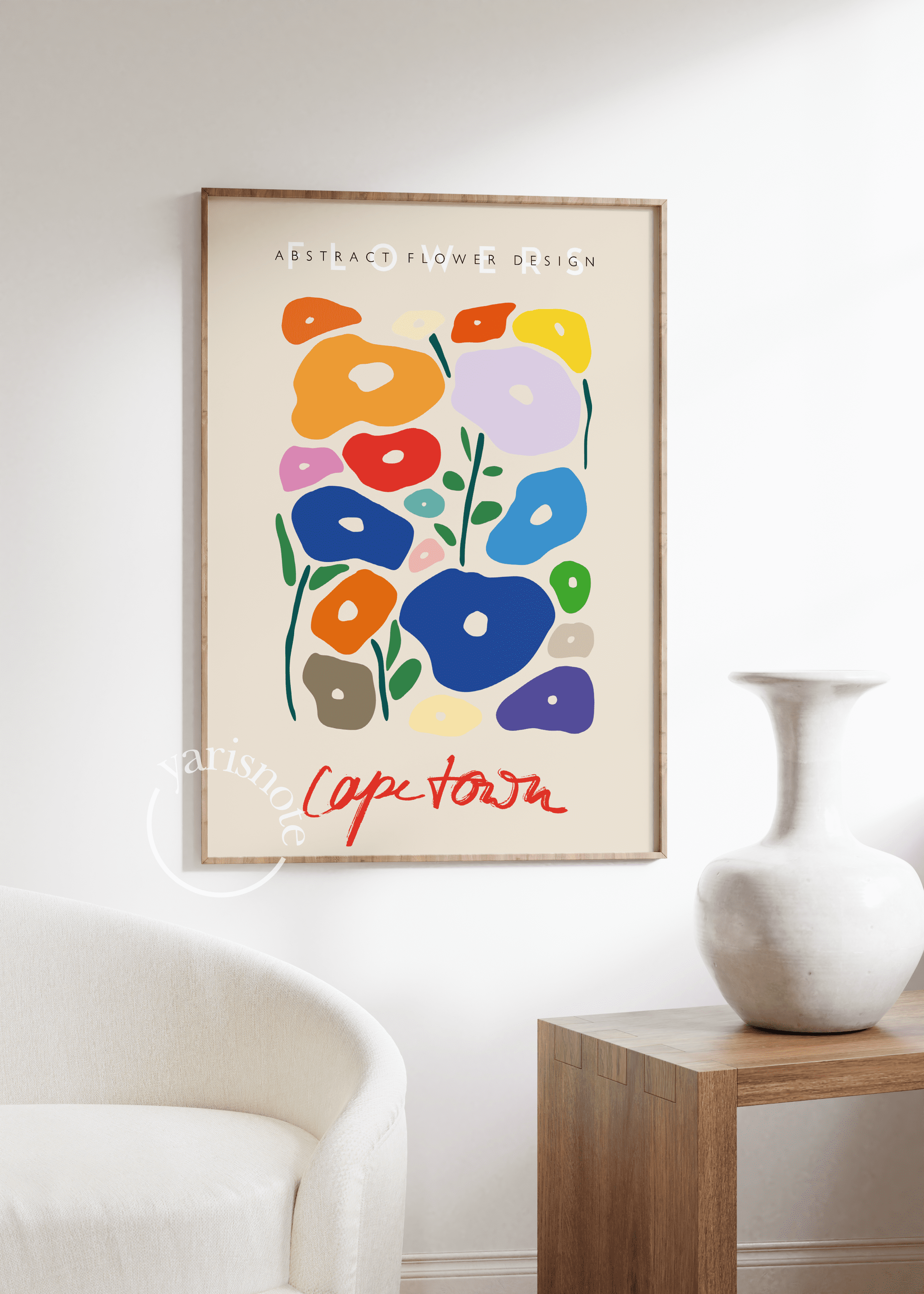 Cape Town Flowers Unframed Poster