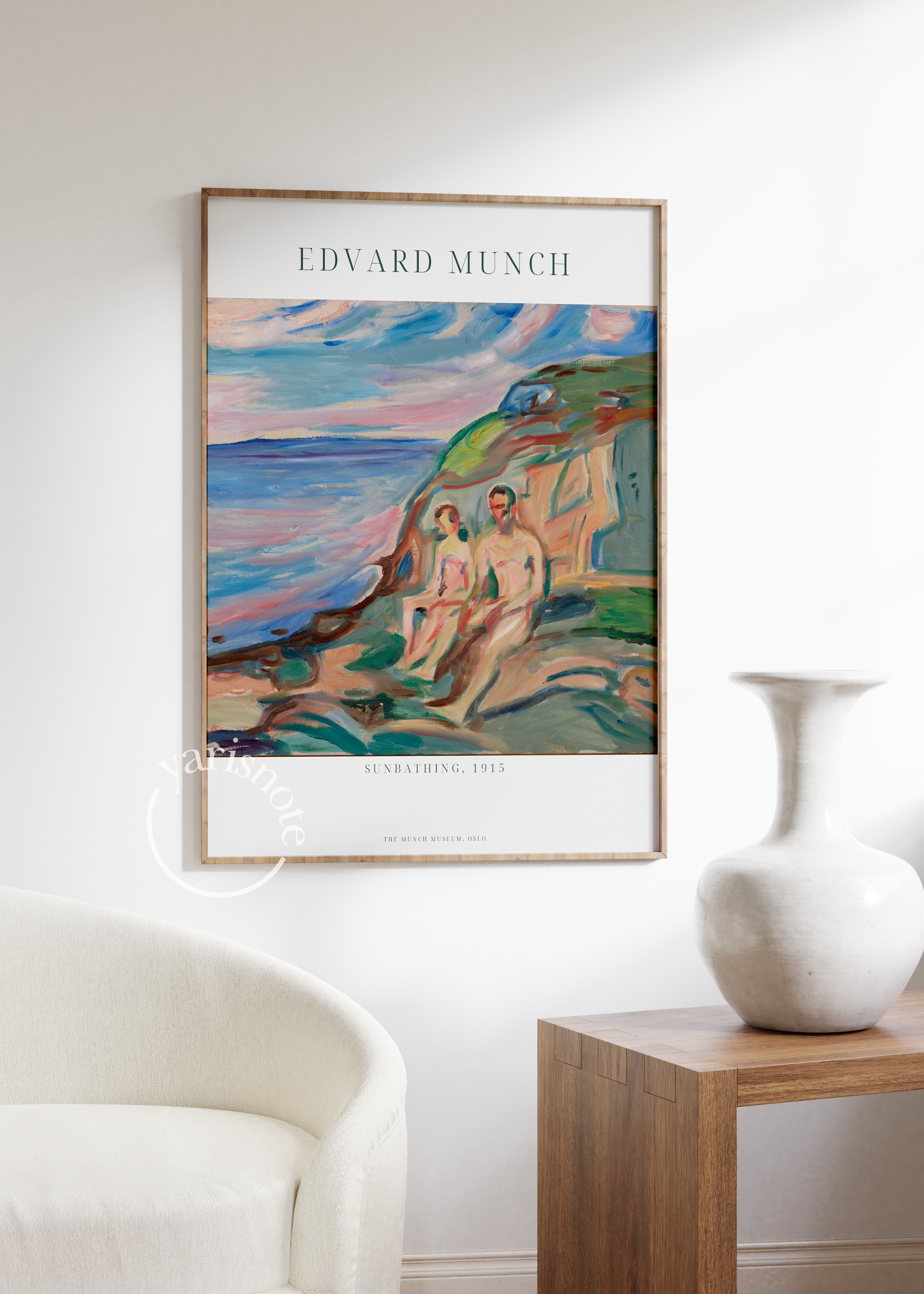 Edvard Munch Sunbathing Unframed Poster