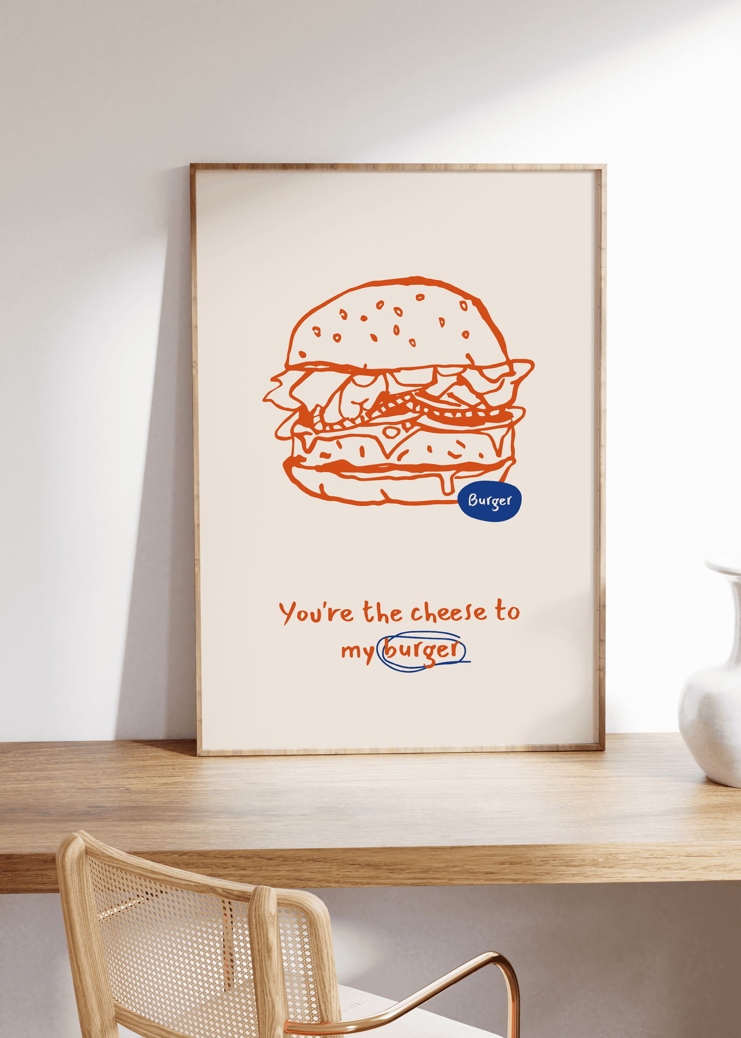 Burger Unframed Poster