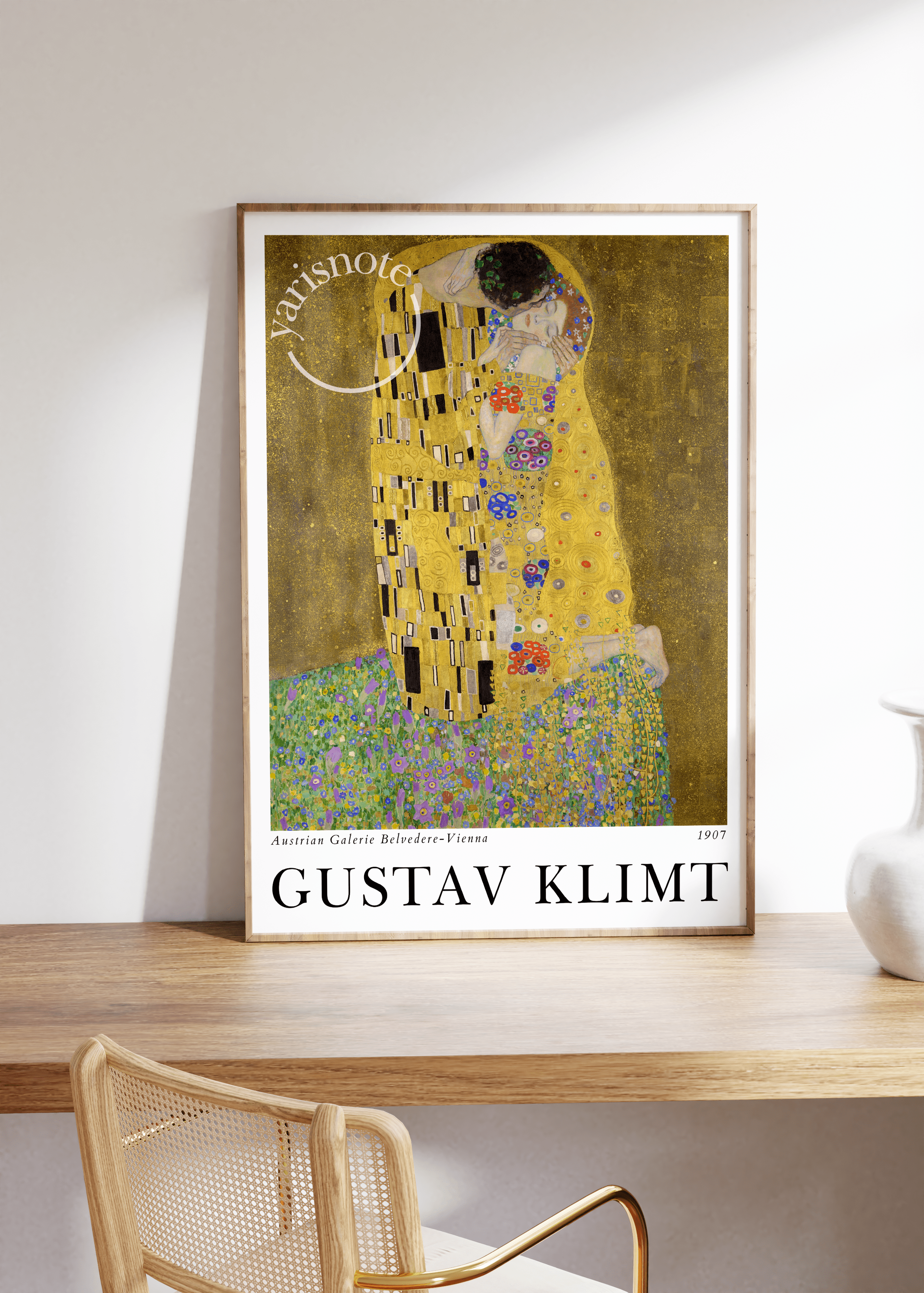 Markenauswahl Gustav Klimt Unframed Note Kiss Yaris The Poster –
